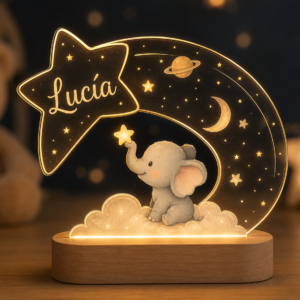 Lámpara infantil personalizada.
