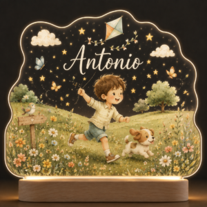 Lámpara infantil personalizada.