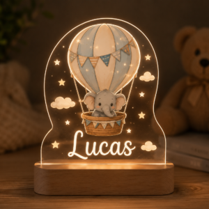 Lámpara infantil personalizada.
