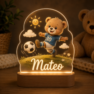 Lámpara infantil personalizada.