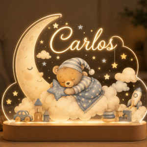 Lámpara infantil personalizada.