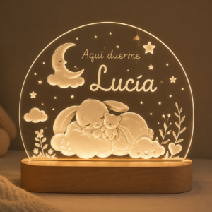 Lámpara infantil personalizada.