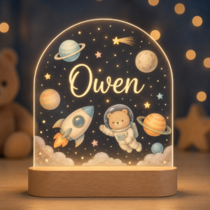 Lámpara infantil personalizada.